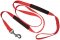 6 Foot Single Ply Nylon Dog Leash with Leather Grips